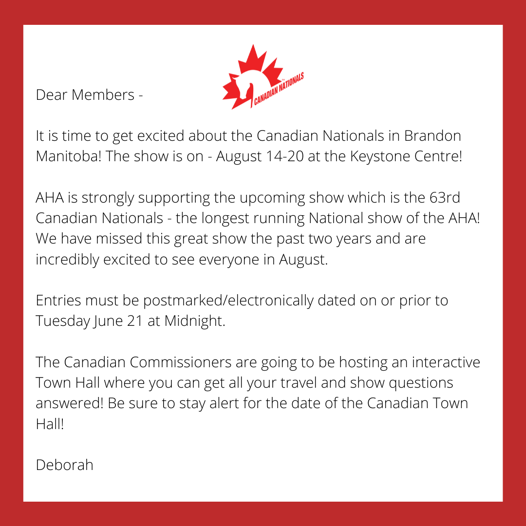 2022 AHA Canadian Nationals Update Arabian Horse Times